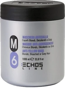 Echosline Маска "Антижелтый эффект" для белокурых и седых волос М6