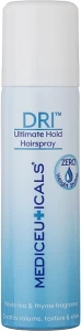 Mediceuticals Невагомий лак для волосся оптимальної фіксації DRI Ultimate Hold Hairspray