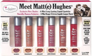 TheBalm Meet Matte Hughes Set Mini Kit Vol. 2 Набор жидких матовых помад, 6 шт.