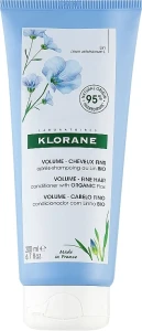 Klorane Кондиціонер для об'єму з екстрактом органічного льону Volume -Fine Hair with Organic Flax