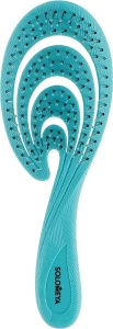 Solomeya Гнучка біощітка для волосся "Блакитна хвиля" Flex Bio Hair Brush Blue Wave
