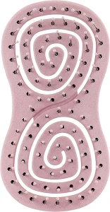 Solomeya Подвижная био-расческа для волос "Светло-розовая", мини Detangling Bio Hair Brush Light Pink Mini