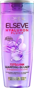 L’Oreal Paris Шампунь-филлер с гиалуроновой кислотой для волос, нуждающихся в увлажнении и объеме Elseve Hyaluron Plump