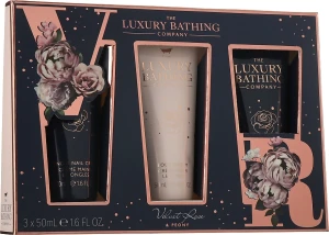 Grace Cole Набор The Luxury Bathing Velvet Rose & Peony Tempting Time (h/cr/2x50ml + b/cr/50ml)