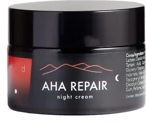 Ed Cosmetics Нічний крем для обличчя з кислотами АНА AHA Repair Night Cream