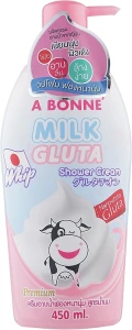 A Bonne Крем для душа с молочными протеинами и глутатионом Milk Glutathione Whip Shower Cream