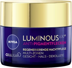 Nivea Крем для лица против пигментных пятен, ночной Cellular Luminous 630