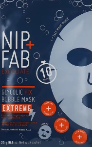 NIP + FAB Пінна маска для обличчя Glycolic Fix Extreme Bubble Mask