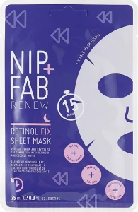 NIP + FAB Тканевая маска с ретинолом Retinol Fix Sheet Mask