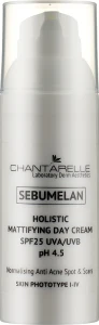 Chantarelle Осветляющий и нормализующий дневной крем Sebumelan Holistic Mattifying Day Cream SPF25 UVA/UVB