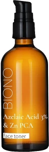 Biono Тонер для обличчя з азелаїновою кислотою 3% Azelaic Acid 3% & Zn PCA Face Toner
