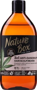 Nature Box Шампунь 3в1 з конопляною олією For Men Hemp Oil 3in1 Anti-Dandruff