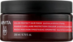 Apivita Маска для окрашенных волос защита цвета с подсолнухом и медом Color Protection Hair Mask With Hunflower & Holey