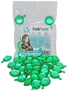 Lesasha Тайські капсули для волосся з зеленим чаєм і м'ятою Hair Serum Vitamin Green Tea & Mint
