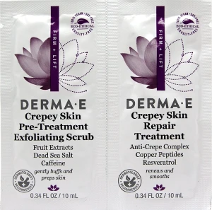 Derma E Набір пробників Crepey Skin (scrub/10ml + treatment/10ml)