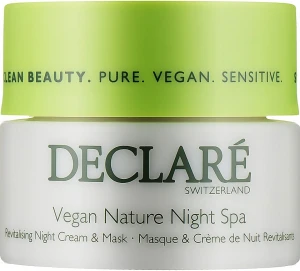 Declare Ночной крем-маска для лица Vegan Nature Night Spa