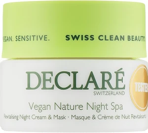 Declare Ночной крем-маска для лица Vegan Nature Night Spa (тестер)