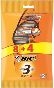 BIC Чоловічий станок для гоління, 12 шт. 3 Sensitive