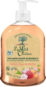 Le Petit Olivier Мыло жидкое с ароматом цветов персика Pure Liquid Soap of Marseille Peach Blossom