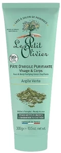 Le Petit Olivier Очищувальна паста для обличчя й тіла із зеленою глиною Face & Body Purifiying Green Clay Paste