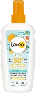 Lovea Дитячий сонцезахисний спрей SPF50+ Kids Moisturizing Spray SPF50+ Very High Protection