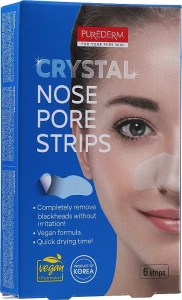 Purederm Очищающие пластыри для носа "Paraben Free" Nose Pore Strips