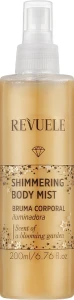 Revuele Мерехтливий спрей для тіла, золото Shimmering Body Mist Gold