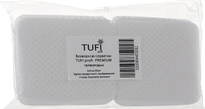Tufi profi Безворсові серветки перфоровані 5х5, 90 шт. Premium
