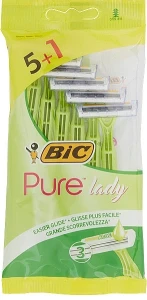 BIC Жіночі станки одноразові, 6 шт. Pure Lady