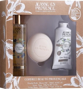 Jeanne en Provence Набір Divine Olive (show/oil/250ml + h/cr/75ml + soap/100g)