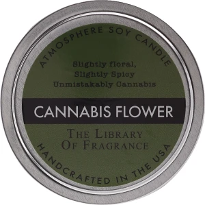Demeter Fragrance Ароматична соєва свічка "Квітка конопель" The Library of Fragrance Cannabis Flower Atmosphere Soy Candle