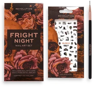 Makeup Revolution Набор для дизайна ногтей Halloween Fright Night Nail Art Set