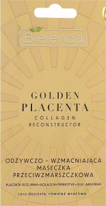 Bielenda Живильна і зміцнювальна маска проти зморщок Golden Placenta Collagen Reconstructor