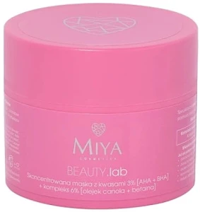 Miya Cosmetics Концентрированная маска для лица Beauty Lab Concentrated Mask With Acids 3% AHA + BHA + Soothing Complex 6%