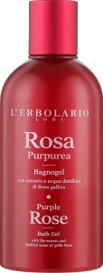 L’Erbolario Піна для ванни-гель для душу «Пурпурова троянда» Purple Rose Bath Gel