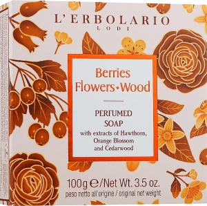 L’Erbolario Запашне мило "Сади Ломбардії" Berries Flower Wood Perfumed Soap