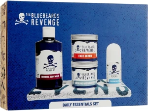 The Bluebeards Revenge Набор Daily Essentials Set (b/wash/300ml + f/sc/150ml + f/cr/150ml + deo/stick/50ml + towel)