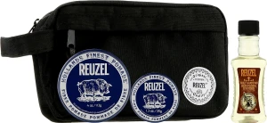 Reuzel Набір Fiber Holiday Travel Bag Set (h/pomade/113g + h/pomade/35g + shm/100ml + bag)