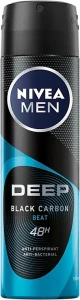 Nivea Дезодорант-антиперспірант для чоловіків MEN Deep Black Carbon Beat Anti-Perspirant