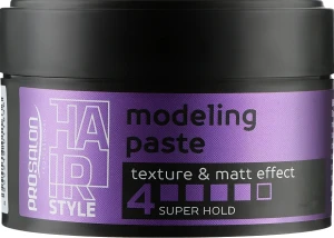 Prosalon Моделирующая паста для волос, уровень 4 Styling Hair Style Modeling Paste Texture & Matt Effect 4 Super Hold