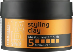 Prosalon Глина для моделювання волосся, рівень 5 Styling Hair Style Styling Clay Elastic Matt Finish 5 Mega Hold