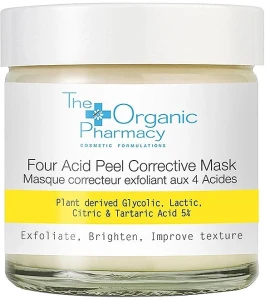 The Organic Pharmacy Коригувальна маска для обличчя з кислотами Four Acid Peel Corrective Mask