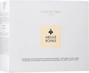 Guerlain Набір Abeille Royale Programme Anti-Age Advanced (f/oil/15ml + f/cr/15 ml + f/ser/8х0.6 ml + f/lot/15 ml + bag)