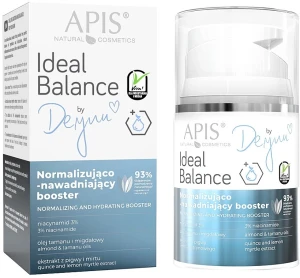 APIS Professional Нормалізувальний та зволожувальний бустер для обличчя Ideal Balance By Deynn Normalizing & Hydrating Booster