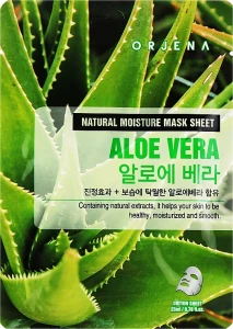 Orjena Тканевая маска для лица с экстрактом алоэ Natural Moisture Aloe Vera Mask Sheet