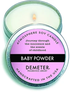 Demeter Fragrance Ароматическая соевая свеча "Детская присыпка" The Library of Fragrance Baby Powder Soy Candle