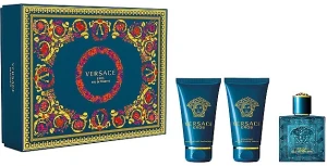 Набір парфумований для чоловіків - Versace Eros, edt/50ml + ash/balm/50ml + sh/gel/50ml