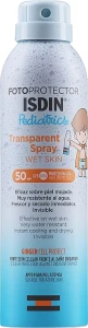 Isdin Спрей сонцезахисний для дітей Fotoprotector Pediatrics Transparent Spray Wet Skin SPF 50+