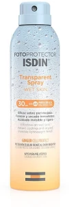Isdin Спрей сонцезахисний Fotoprotector Transparent Spray Wet Skin SPF 30+