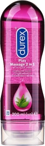 Durex Интимный гель-смазка из алоэ вера для массажа Play Massage 2 in 1 Aloe Vera